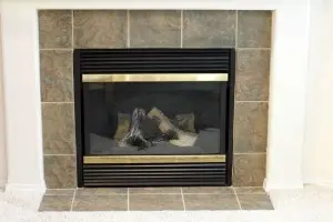 Existing sealed fireplace ready for replacement